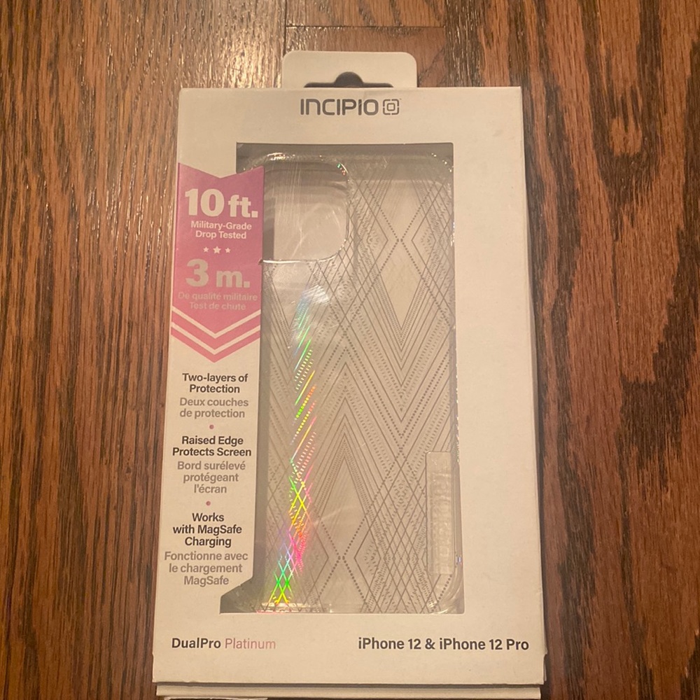 iPhone 12 or iPhone 12 Pro Incipio DualPro Platinum Case